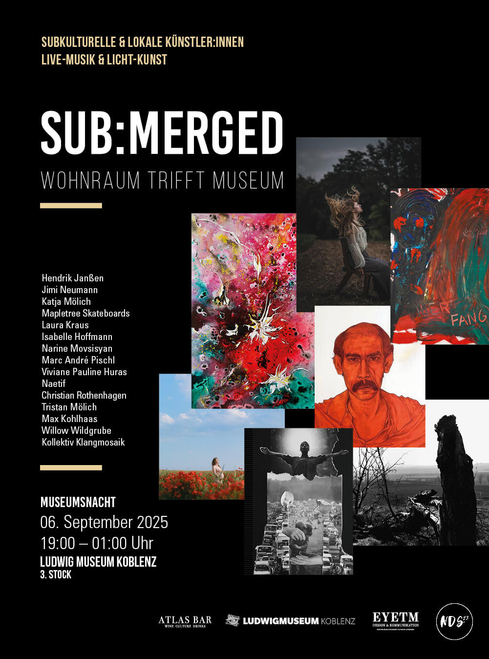 SUB:MERGED | Ludwig Museum Koblenz 2025 | Design by Soheyl Nassary