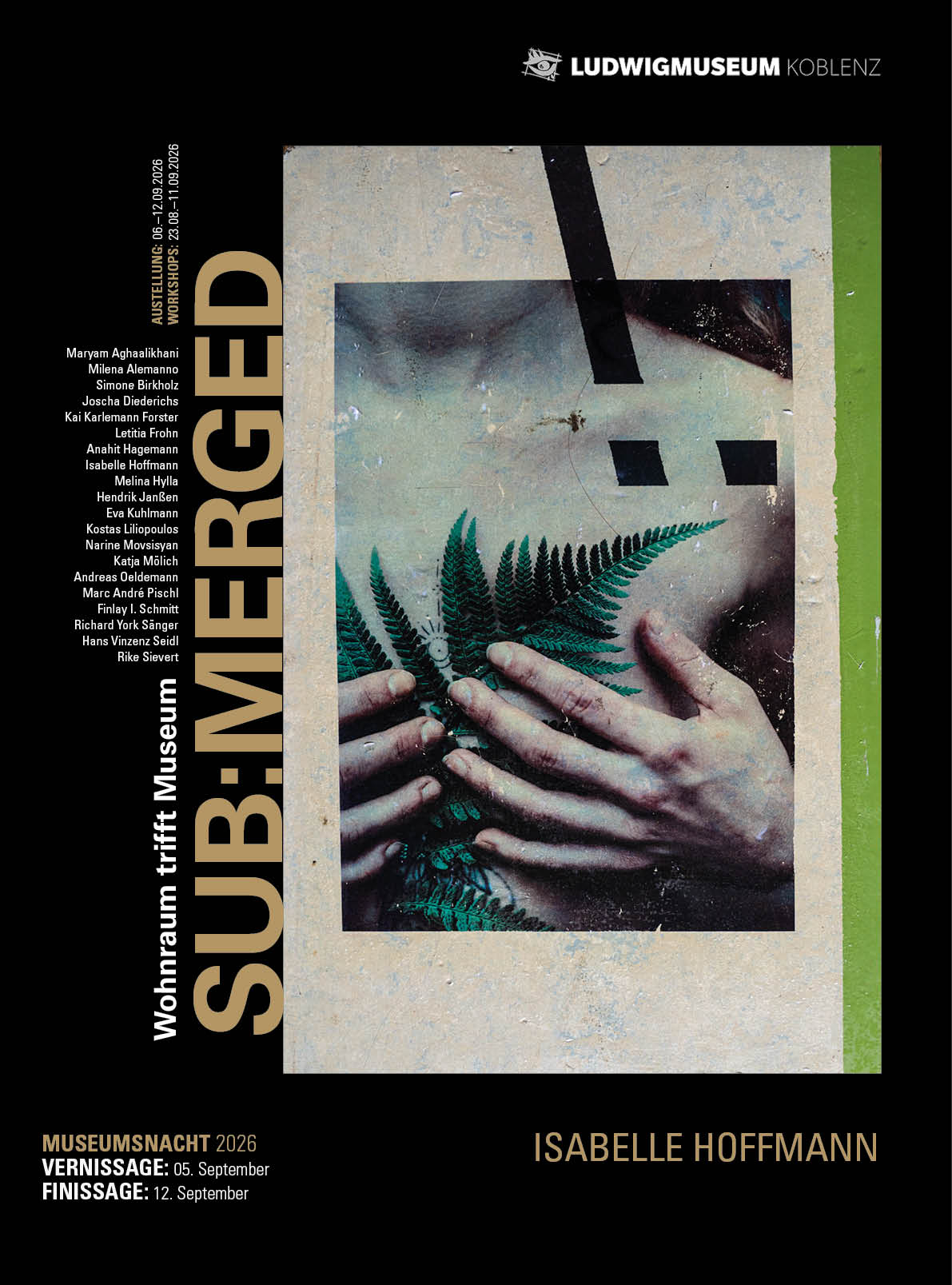 SUB:MERGED | Ludwig Museum Koblenz 2026 | Design by Soheyl Nassary