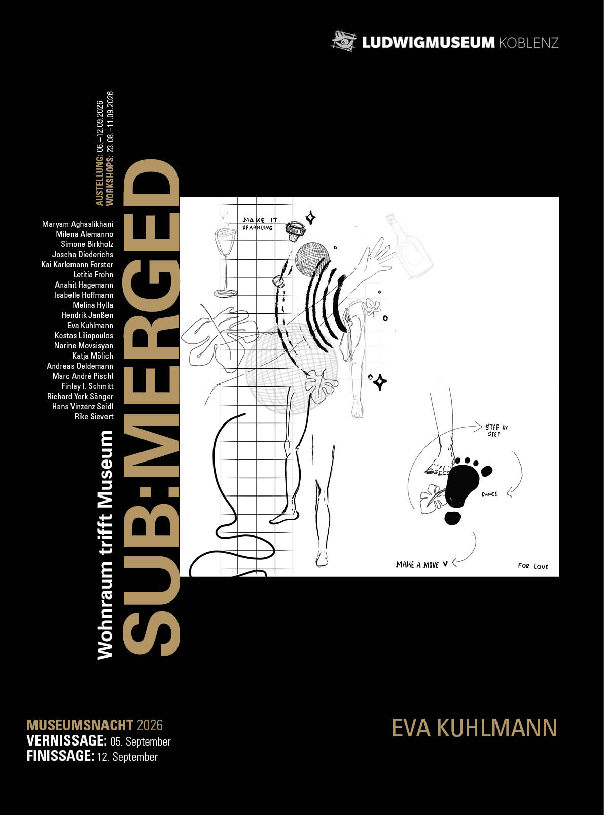 SUB:MERGED | Ludwig Museum Koblenz 2026 | Design by Soheyl Nassary