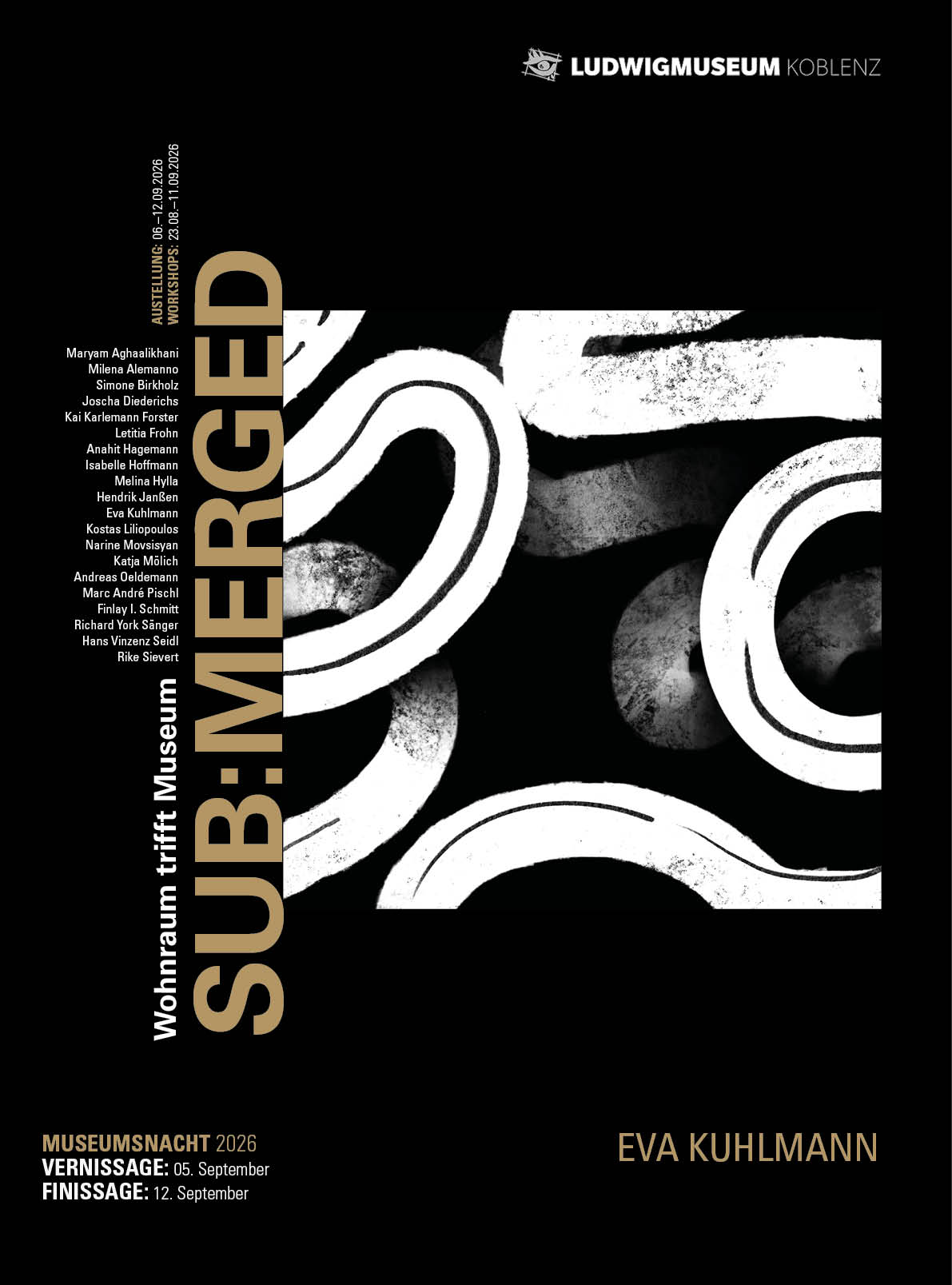 SUB:MERGED | Ludwig Museum Koblenz 2026 | Design by Soheyl Nassary