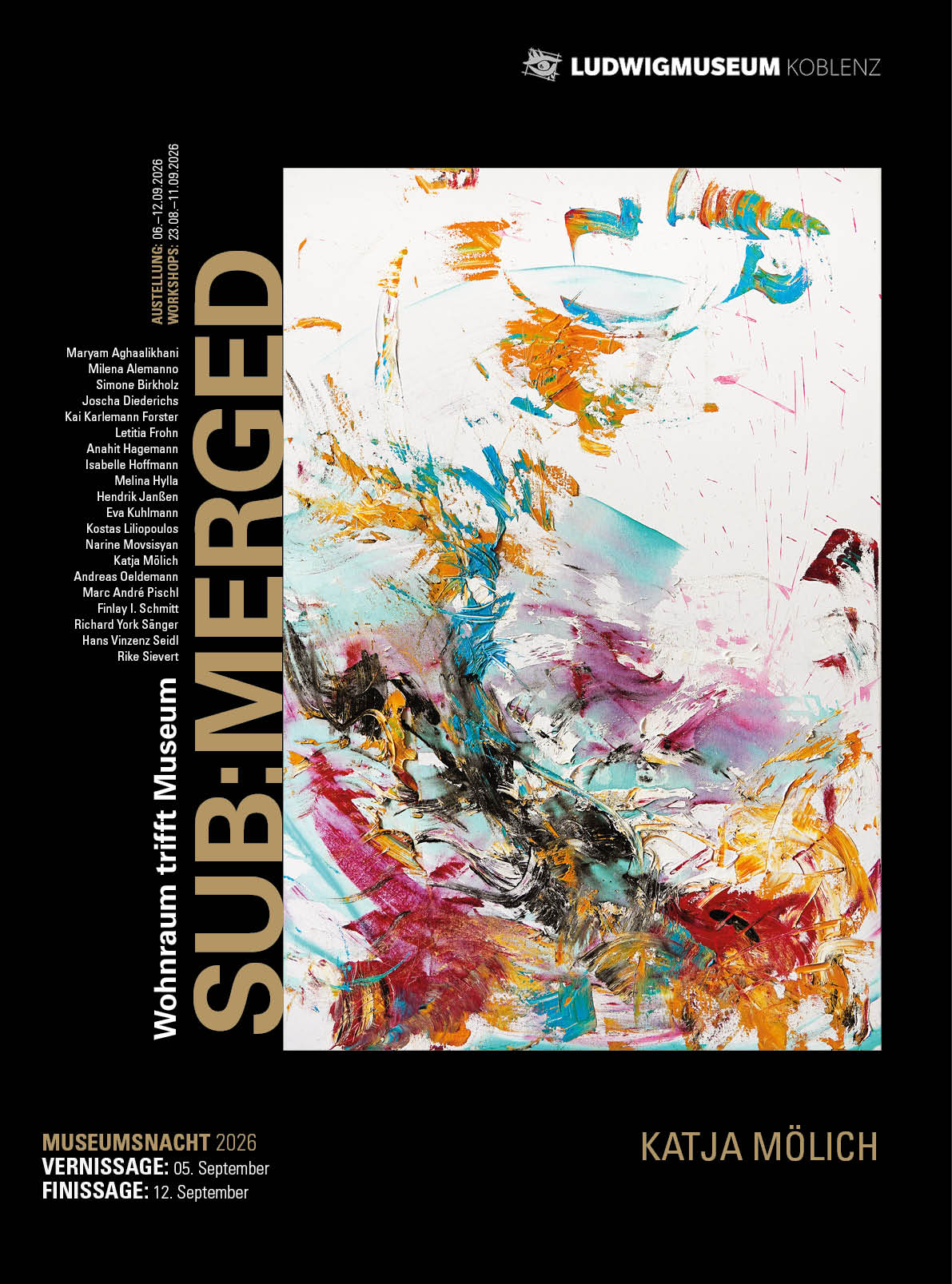 SUB:MERGED | Ludwig Museum Koblenz 2026 | Design by Soheyl Nassary