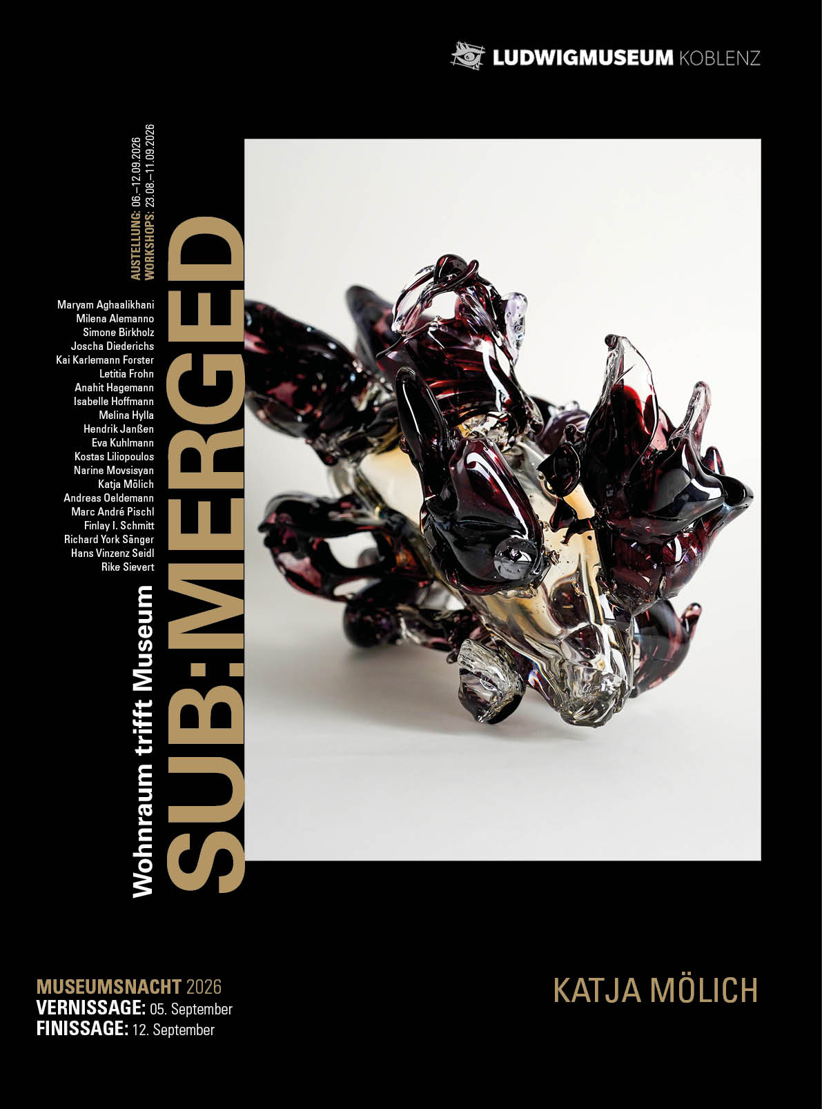 SUB:MERGED | Ludwig Museum Koblenz 2026 | Design by Soheyl Nassary
