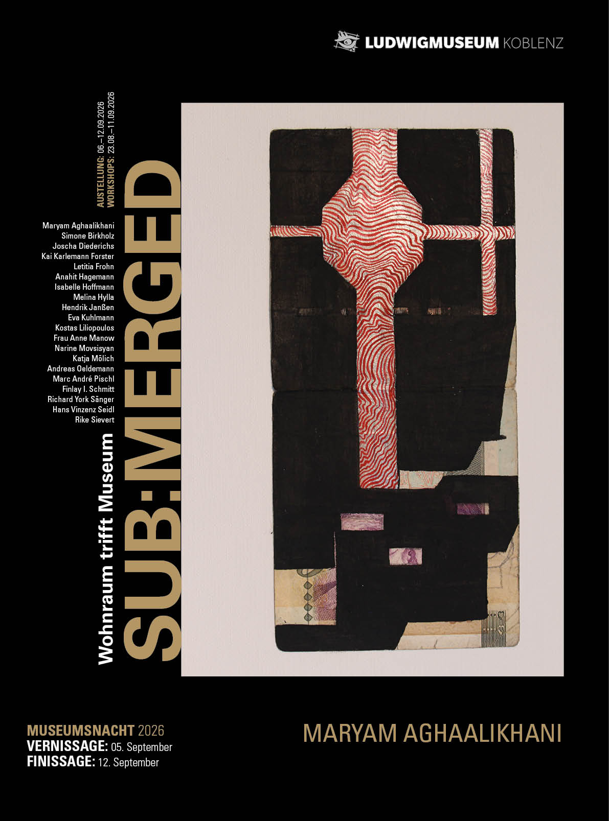 SUB:MERGED | Ludwig Museum Koblenz 2026 | Design by Soheyl Nassary