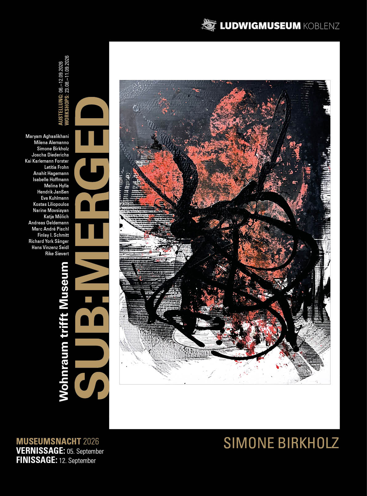 SUB:MERGED | Ludwig Museum Koblenz 2026 | Design by Soheyl Nassary